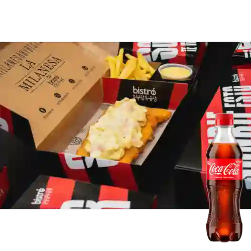 Combo Milanesa - Hawaiana + Coca Cola Original 400 ml 