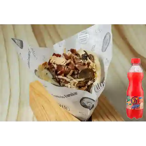 Combo Arepa de Pollo + Hit Tropical 500 ml