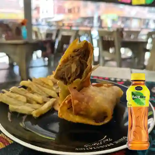 Combo Chimichanga Mex + Fuze Tea Limón 400ML