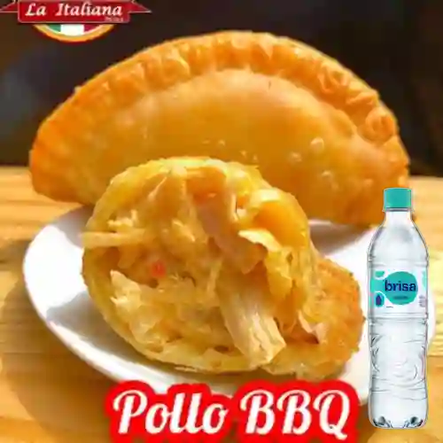 Combo Empanada de Pollo Bbq + Brisa Sin Gas 600ML