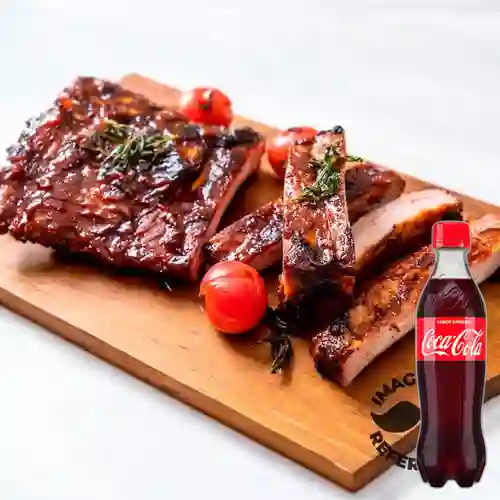 Costillitas de Cerdo Al Horno +Cocacola Org 400ml