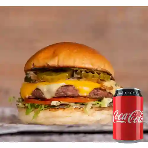 Combo Hamburguesa Origen +Cocacola Light 330 ml
