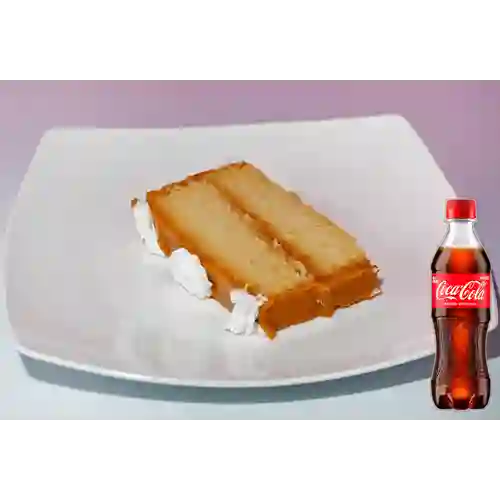 Combo Pudin de Arequipe + Coca Cola Original 400 ml