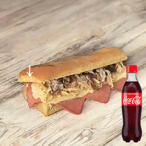 Combo Sándwich Carne&Pollo +Cocacola Orig 400ml