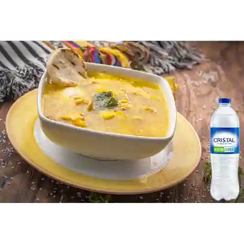 Combo Consomé de Pollo + Cristal Sin Gas 600 ml