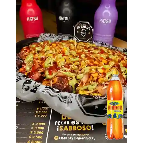 Combo Salchipapa la Calle Del Pecado +Colombiana 1.5l