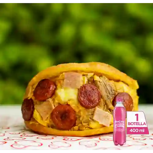 Combo Arepiz Mixta + Postobón Manzana 400 ml