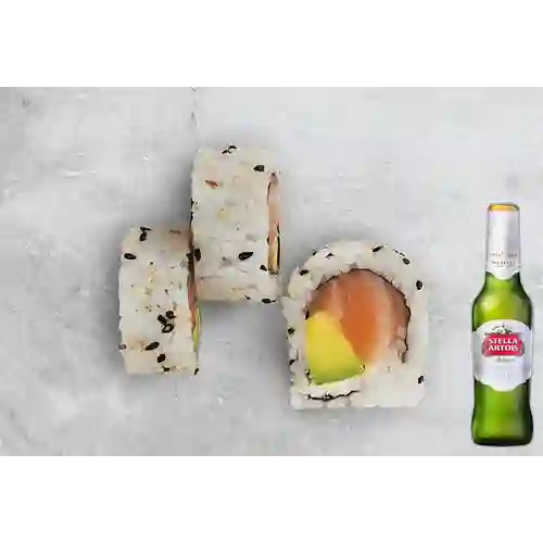 Combo Sushi Tradicional Filadelfia + Stella Artois Bot. 330ml