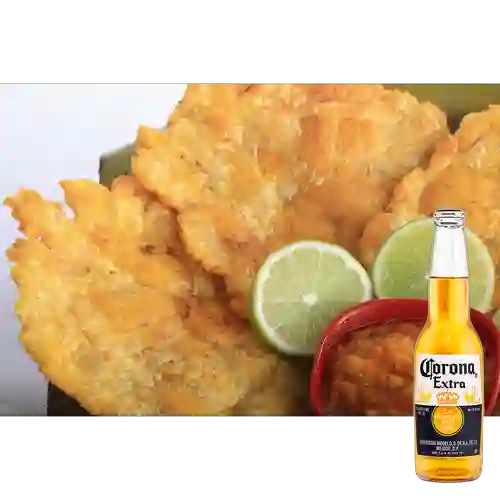 Combo Tostadas con Ogao + Corona 330 ml