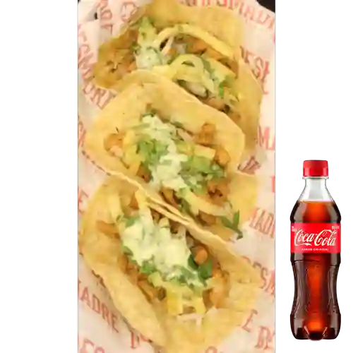 Combo Taco Al Pastor + Coca Cola Original 400 ml