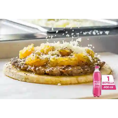 Combo Arepa de Carne + Postobón Manzana 400 ml