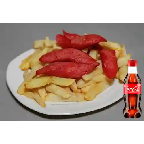 Combo Salchipapa + Coca Cola Original 250ML