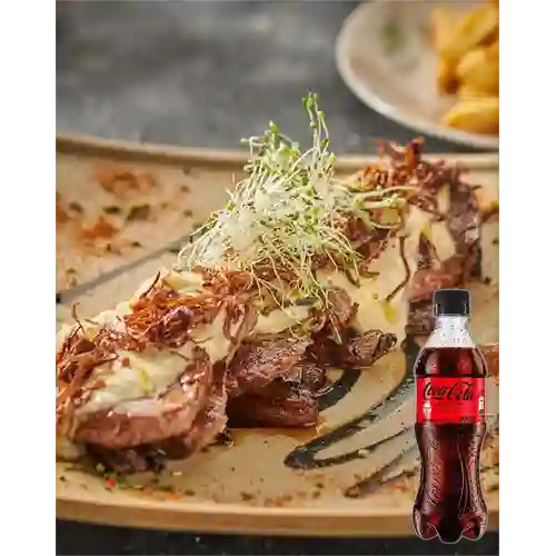 Combo Lomo Puerto-Puerro + Coca-Cola Sin Azúcar 354 ml