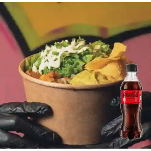 Combo Bolw al Pastor de Pollo + Coca Cola Sin Azúcar 400 ml