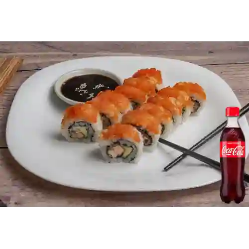 Combo Rollo Sake Dinamita + Coca-cola 500 ml