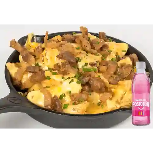 Cacerola Papas Mbc Recargadas +Postobón Manzana 300ml
