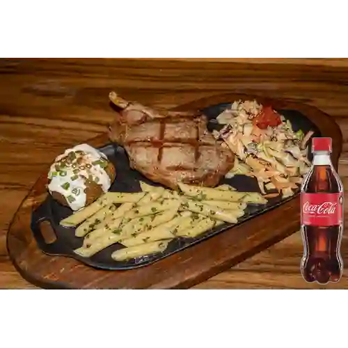 Combo Chuletón de Cerdo + Coca Cola Original 600ML
