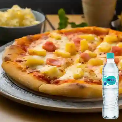 Combo Pizza Hawaiana + Brisa Sin Gas 600ML
