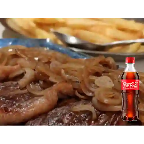 Combo ¡Carne Encebollada! + Coca Cola Original 400 ml