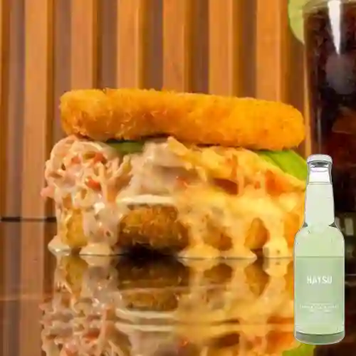 Combo Sushi Burger +Hatsu Sandía&Albahaca 300ml