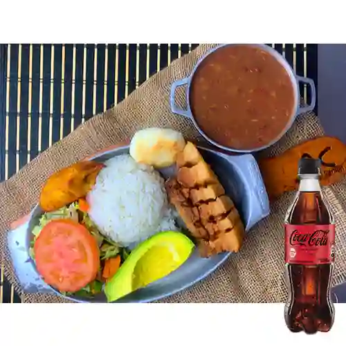 Combo Frijolada + Coca Cola Sin Azúcar 600ML