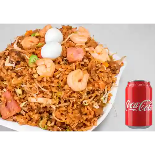 Combo Arroz Chow Fan Especial +Cocacola Orig 330 ml