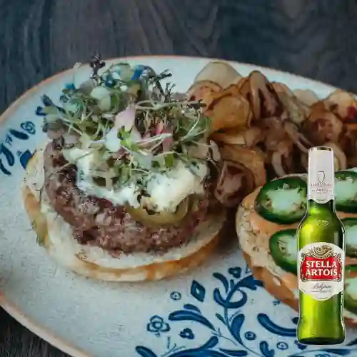 Combo Jalapeño Blue + Stella Artois 335 ml