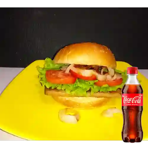 Combo Hamburguesa Sencilla +Cocacola Orig 400ml