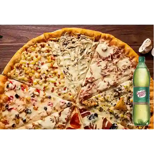 Combo Pizza Familiar + Canada Dry 1.5 l