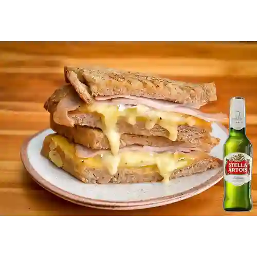 Combo Sánduche Brie Jamón&Manzana + Stella Artois 300ml