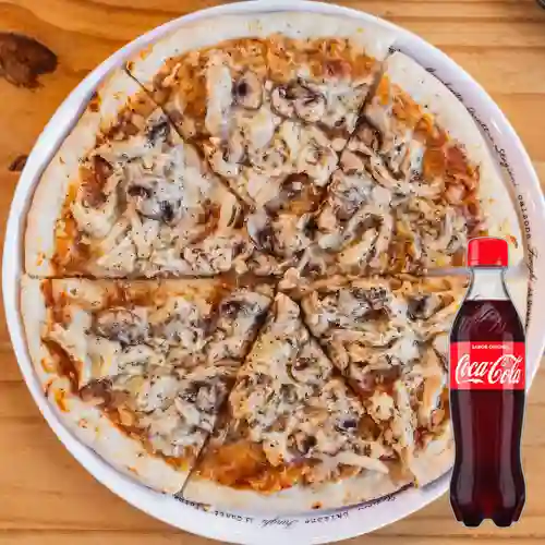 Combo Pizza de Pollo&Champiñones +Cocacola Orig 400ml