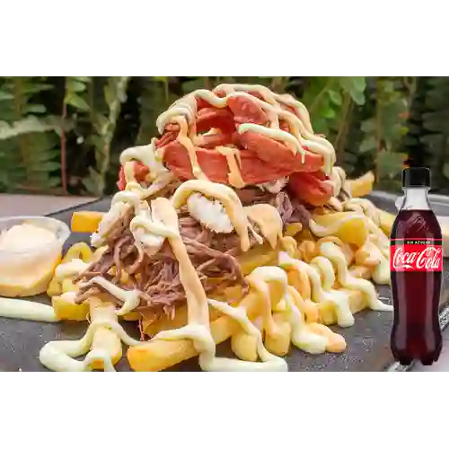 Combo Salchipapa Máximas + Coca-Cola Sin Azúcar 500 ml