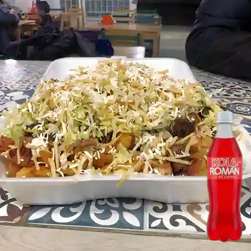 Combo Salchipapa Super Mixta + Kola Roman 400ml