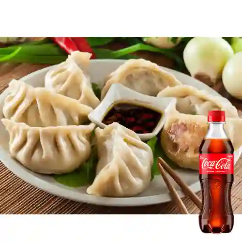 Combo Momos/dumplings + Coca Cola Original 400 ml