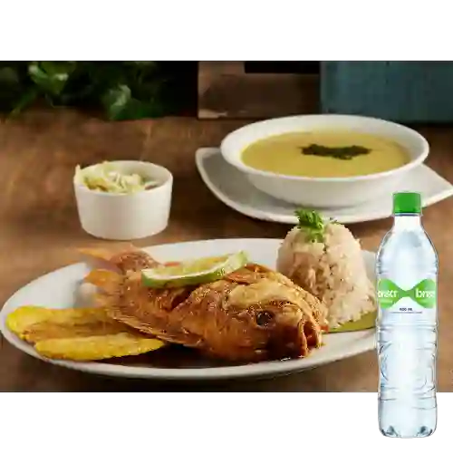 Combo Especial con Tilapia + Brisa Con Gas 600ML