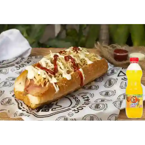 Combo Perro Suizo Especial + Hit Naranja Piña 500 ml