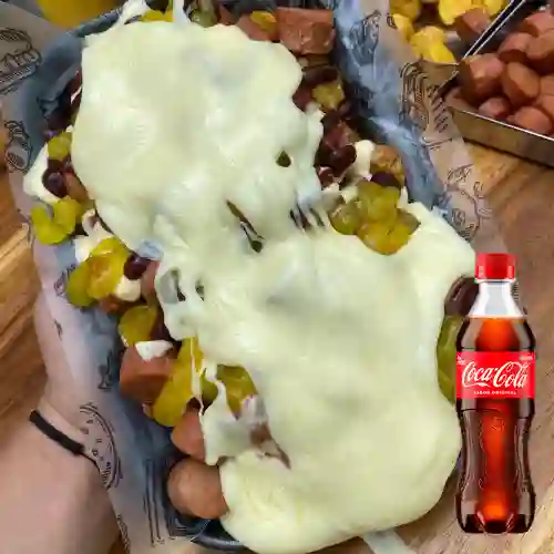 Combo Salchi Gratinada Doble +Cocacola Orig 400ml