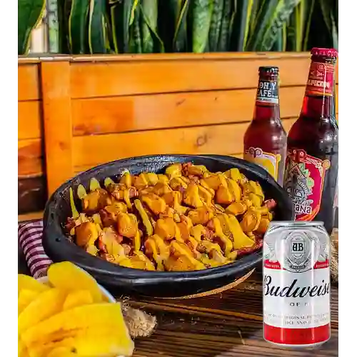 Combo Tasty Cazuela + Budweiser 355 ml
