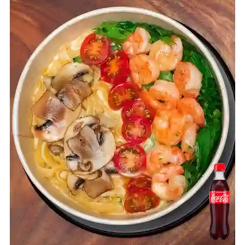 Combo Poke Alfredo Bowl +Cocacola Orig 400ml