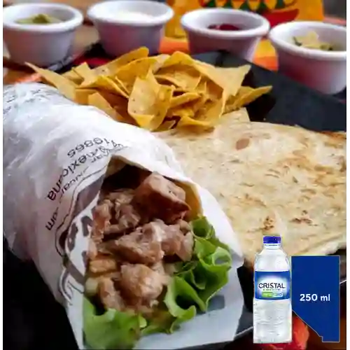Combo Burro Mixto + Cristal Sin Gas 250 ml