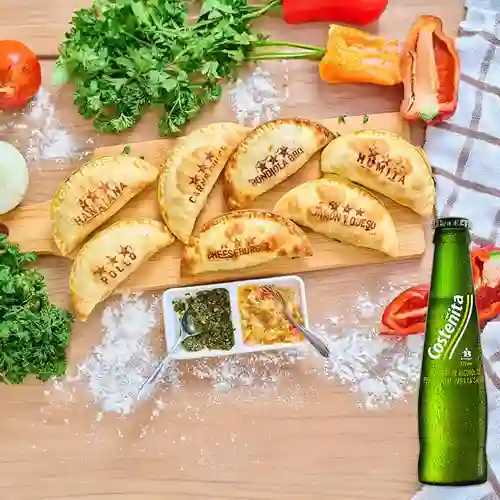 Combo Empanada Pollo Champiñones + Costeñita 175 ml