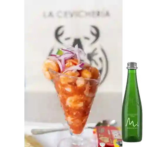 Combo Ceviche Orig Grande +Agua Manantial C/Gas 300ml