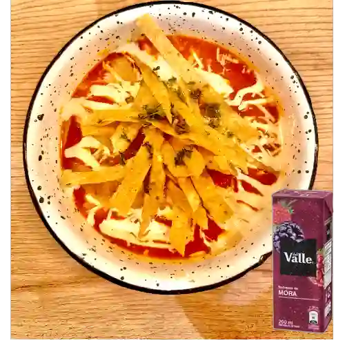 Combo Sopa de Tortilla + Del Valle Frutal Mora 200ML