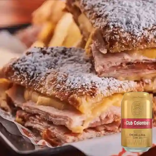 Combo Sándwich Montecristo + Club Col. Dorada Lata 330ml