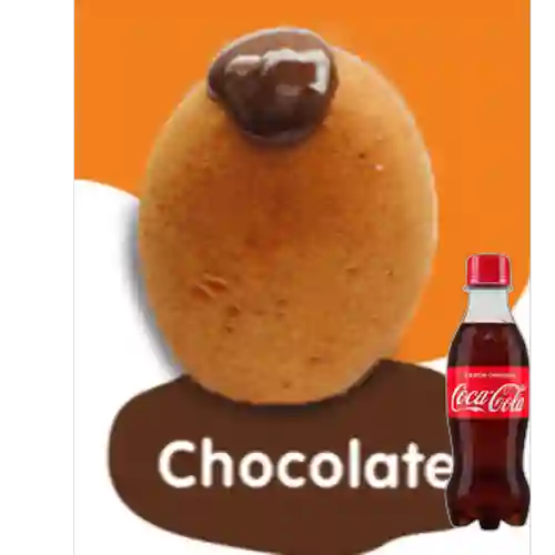 Combo Buñuelo Relleno de Chocolate + Cocacola Orig 250 ml