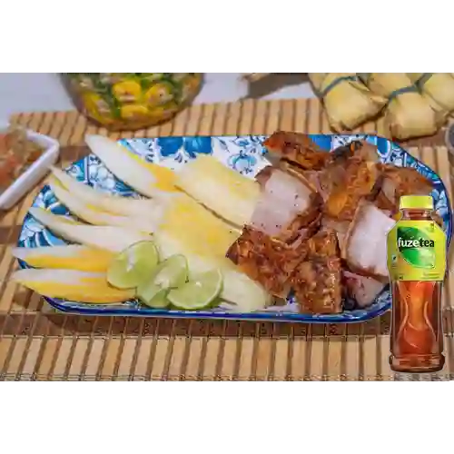 Combo Chicharrón Crocante 300 gr +Fuzetea Limón 500ml