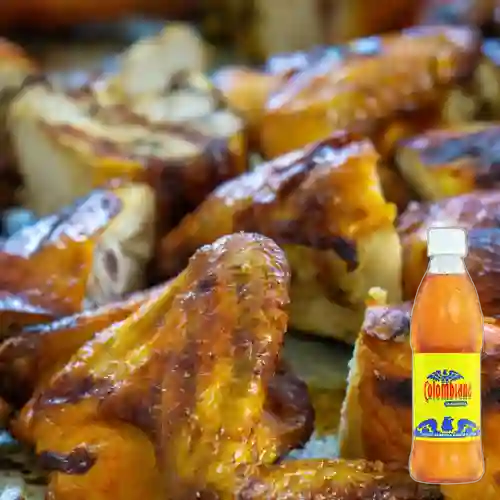 Pollo Ruster Asado s/acomp. + Colombiana Postobon 300ml