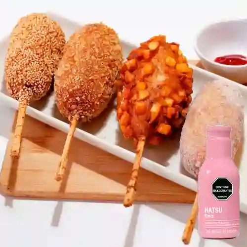 Combo Hatdogu Queso + Hatsu Rosa