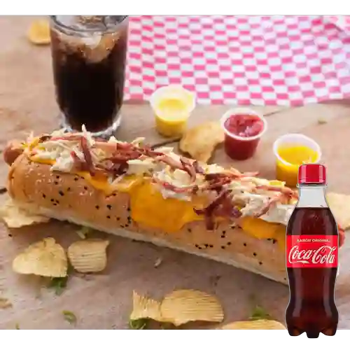 Combo Hot Dog Chickenbacon 30Cm +Cocacola Orig 250ml