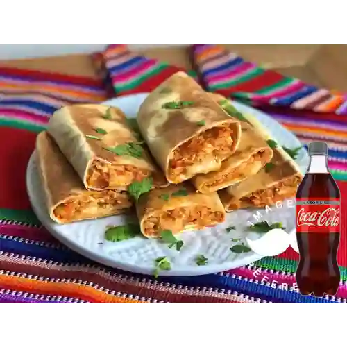 Combo Burrito de Pollo + Coca-Cola Sabor Ligero 400 ml
